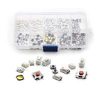 replacement parts 250Pcs 10-Types Tactile Push Button Switch Car Remote Control Keys Button Touch Microswitch