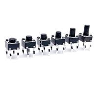 replacement parts 4.5X4.5X3.5/3.8/4.0/4.3/4.5/4.8/5/5.5/6/6.5/7/8/10MM Tactile Tact Push Button Micro Switch Momentary Push Button (Color : 4.5x4.5x4.3mm)