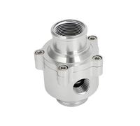 Replacement parts 4" Long x 3 1/4" Diameter Aluminum Inline Thermostat Housing & Sensor Port For 1-1/2" Hose 1.5" -16(Sliver)