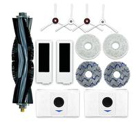 Replacement Parts Accessories for ECOVACS Deebot T20 omni/PRO/MAX T20 Pro/Max Plus Vacuum Cleaner Include 1 Main Brush, 4 Side Brushes, 2 Filter, 2 Dust Bag, 4 Mop Pads