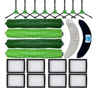 Replacement Parts Accessories Specific for iRobot Roomba Combo 10 Max J9 J7+/Plus Vacuum Cleaners :Microfiber Moping Pad X2 Side Brush X8 Filter X8 Roller Brush X8