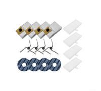 Replacement Parts Bundle Compatible with For Eufy C10 Vacuum: 4 Side Brushes 4 Dust Bags 4 Filters 4 Cloths for Use