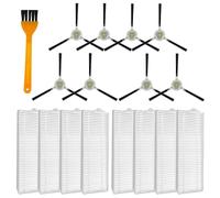 Replacement Parts Compatible for Lefant M210/M210s/M210B/M213 & OKP Life K2/K3/K3A/K4/K5 Robot Vacuum - 8 Side Brushes, 8 HEPA Filters