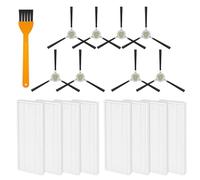 Replacement Parts Compatible for Lefant M210/M210s/M210B/M213 & OKP Life K2/K3/K3A/K4/K5 Robot Vacuum - 8 Side Brushes, 8 HEPA Filters