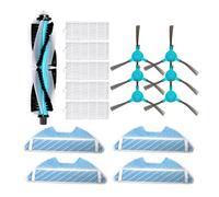 Replacement Parts Compatible With Cecotec Conga 1490 1590 Main Brush HEPA Filter Robot Vacuum Cleaner Accessories Kit Side Brush Mop Cloths (Color : 1set)