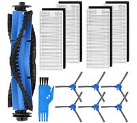 Replacement parts compatible with eufy RoboVac 11S RoboVac 30 RoboVac 30C, 35C RoboVac 15C RoboVac 12 RoboVac15T accessories, 12 pack (4 filters, 6 side brushes and 1 roller brushes). Small brush. )