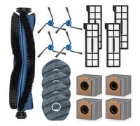 Replacement Parts Compatible with Eufy X10 Pro Omni Vacuum Cleaner, Roller Brush Side Brush Filter Mop Cloth Pads Dust Bag Vacuum Cleaner Accessories