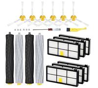 Replacement Parts Compatible with iRobot Roomba 960 980 981 985 900 Series,890 880 805 860 870 871 800 Series Vacuum Cleaner accessories kit (6 Filter,2 Rubber Brushes,6 Side Brush,Screws)
