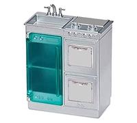 Replacement Parts for Barbie 3-in-1 Dollhouse DreamCamper GHL93 - Replacement Pretend Sink Refrigerator and Stove Unit