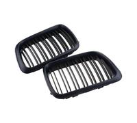 Replacement Parts For BMW E36 3 Series 1997 1998 1999 Car Grille Double Line Front Kidney Hood Grill Black 51138195152 51138195151 modification Parts(Matte)