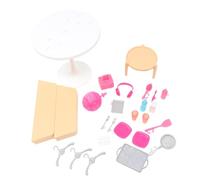 Replacement Parts for Collectible Barbie 3 Story Townhouse Dollhouse Playset DLY32 - Replacement Table, Nightstand, Kitchen Supplies and Accessories