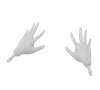 Replacement Parts for Collectible Monster High Dead Tired Ghoulia Yelps Doll V7973 - Set of Replacement Hands - Left and Right - Light Gray