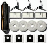 Replacement Parts For Dreame X40 Ultra Complete L40 Ultra/Gen 2 X40 Master MOVA P10 Pro Ultra Mop Pads X4; Dust bag X4; Filter HEPA X3;Tri-cut Main Brushe X1; Side Brushes X3 Accessories