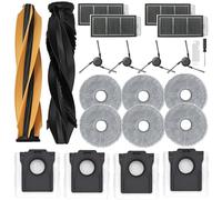 Replacement Parts for Dreame X50 Ultra Complete/ L50 Pro Ultra/ X50 Master/ L40s Pro Ultra, Accessory Kit 1 Set Main Brush, 4 Vacuum Cleaner Bags, 6 Mop Pads, 4 HEPA Filters, 4 Side Brushes
