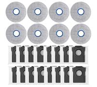 Replacement Parts for Dreame X60 Max Ultra: Side Brushes, Mop Pads & Dust Bags Kit - Compatible Accessories(24pcs)