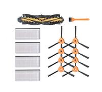 Replacement Parts for Ecovacs DEEBOT N79 N79S DN622 500 N79w N79se Robotic Vacuum Cleaner, 1 Main Brush, 4 Filter, 8 Side Brush Accessory Kit