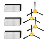 Replacement Parts for Ecovacs DEEBOT N79 N79S DN622 500 N79w N79se Robotic Vacuum Cleaner,3 Filter, 4 Side Brush Accessory Kit