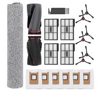 Replacement Parts for Eufy E25 Omni / E28 Omni Robot Vacuum Cleaner Accessories, 1 Rolling Brush, 1 Roller Mop, 4 Filter, 6 Side Brush, 6 Dust Bag, 1 Cleaning Brush