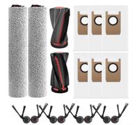 Replacement Parts for eufy for Omni for S2 and Mop Robot Vacuum Accessories Kit with Mop Cloths Side Brushes Main Brush Dust Bag(B)