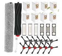 Replacement Parts for Eufy Omni S1 Pro/Omni S1 Accessories Kit with 1 Main Brush,1 Rolling Brush,8 Dust Bags,6 Hepa Filters,12 Side Brushes Vacuum Cleaner Set Accessories