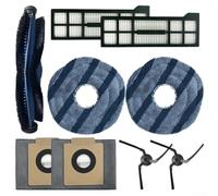 Replacement Parts For Eufy-X10 Pro Robot Vacuum Cleaner, Main Side Brushes Filter Mop Cloth Dust Bag Kit(A)