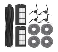 Replacement Parts for Eufy X9 pro: Replace Accessories for Eufy X9 Pro CleanerBot Robot Vacuum 1 Main Brush 4 Side Brush 2 Filter 4 Mop Pad (11 Pack)