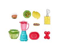 Replacement Parts for Fresh 'n Fun Food Truck Barbie Doll Playset - GMW07 ~ Replacement Blender, Fry Basket, Salad Bowl and Food