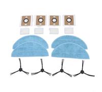 Replacement Parts for ILIFE A30 Pro Robot Vacuum - HEPA Filter Mop Cloth Side Brush Kit Self Emptying Bags(A)