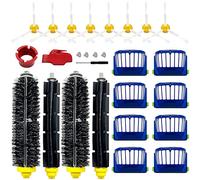 Replacement Parts for iRobot Roomba 600 Series 690 680 660 651 650 614 610 500 Series 595 585 564 552 Vacuum, Replenishment Kit 8 Filters, 8 Side Brushes, 2 Set Bristle and Beater Brush,2 Tools