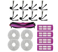 Replacement Parts for Midea for v16 Pro for mini for eureka J15 for Max Ultra - Comprehensive Bundle Primary Brush Dust Filter Lateral Bristle Washing Cloth Robust Robot Maintenance(17pcs)