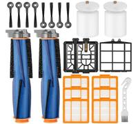 Replacement Parts for Shark AV2501AE RV2502AE AV2501S AV2511AE RV2610WA RV2610WD AV2610WA AI Robot Vacuum，Accessories Kit includes Master Brush, Master Filter, Strainer, Foam Filter, Side brush