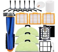 Replacement Parts for Shark AV2610WA RV2610WA Matrix Plus 2- in-1 Robot Vacuum Cleaner,1 Main Brush,3 Filters,3 Mop Pads,6 Side Brushes,1 Pre Filter,1 Filter&1 Pre-Motor Foam&Felt Filter