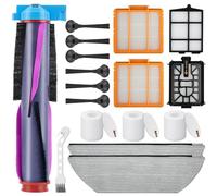 Replacement Parts for Shark PowerDetect RV2820ZE AV2800ZE Robot Vacuum | Fits RV2820YE/ZE, AV2800ZE/AV2820AE & RV2800AE/S; includes main roller, side brushes, filters & washable mop pads.