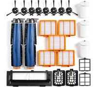 Replacement Parts for Shark UR2360S UR2360 UR2360EEUS Ultra Robot Vacuum Accessories Kit :2 Main Roller Brush/1 Cover 5 HEPA Filters 3 Foam 2 Primary Filter 8 3-Arm Sweep Side Brushes