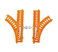 Replacement Parts for Thomas The Train - FXX69 ~ Thomas & Friends Trackmaster Builder Bucket ~ Replacement Switchable Y Track Pieces ~ 1 TL (Left Turn) 1 TR (Right Turn) ~ Orange