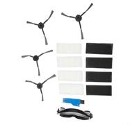 Replacement Parts For Vactidy For Nimble For T6 Robot Vacuum Cleaner With Four Side Brushes One Roller Brush Multiple Filters And One Cleaning Tool Designed To Capture Dust And Debris From Hardwood