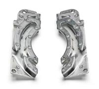 Replacement parts for Velux roof windows, hinges for swinging windows on the frame window frame, type plate, grey