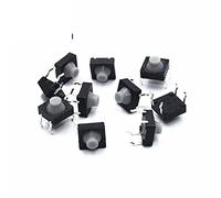 replacement parts Industrial Switches 100PCS/LOT 8x8x5MM 4 Pins Conductive Silicone Soundless Tactile Tact Push Button Micro Switch Self-Reset Switches