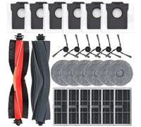 Replacement Parts Kit Compatible with Dreame X40 Ultra/X40 Pro/S30 Pro Ultra Vacuum Cleaner Robot Main brush Side brush Dust bag HEPA Filter Mop cloth Accessories（26 pcs）