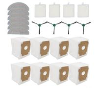 Replacement Parts Kit for 105 Robot Vacuum and AutoEmpty Dock, Includes Washable Mopping Pads, High Efficiency For, Dust Bags and Side Brushes for Pet Hair and Corner Cleaning