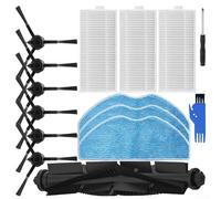 Replacement Parts Kit for 360, For Botslab S8 Plus, For EZVIZ RE4/RE5 Plus Robot Vacuum, Includes Main Brush, Side Brushes, FILTERSs, Mop Wipes