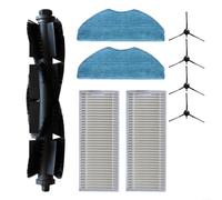 Replacement Parts Kit for 360 S8 Plus, for BOTSLAB for XPLORER Series 75 S+, WEZVIZ RE4 RE5 for Plus Robot Vacuum, Includes Main Brush, Side Brushes, Filters and Mop Cloths