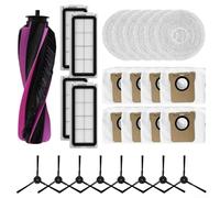 Replacement Parts Kit for Airbot L50 Master Robot Vacuum, Main Side Brush Filter Mop Cloth Dust Bag Set, Nylon Plastic Microfiber Accessories Bundle(B)