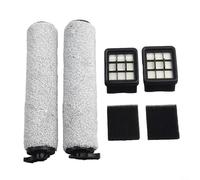 Replacement Parts Kit For Bissell For CrossWave HF3 Cordless Wet Dry Vacuum Cleaner 3649A, 2 Filters 2 Roller Brushes
