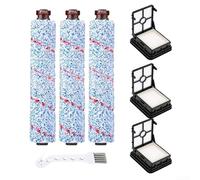 Replacement Parts Kit for Bissell for CROSSWAVE, Multi-Surface Brush Rolls and HEPA Filters, Nylon and Microfiber Accessories for Models 1868, 1866, for Easy Install Cleaning Set