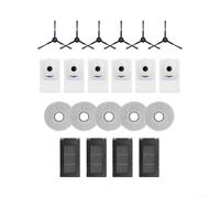 Replacement Parts Kit for Bosch Spotless Max BCRDW3B Robot Vacuum | Nylon+Plastic+Microfiber+Non-woven Fabric+Filter Paper, Traps Pet Dander, Hygienic Dust Disposal, Cleans Corners And Edges