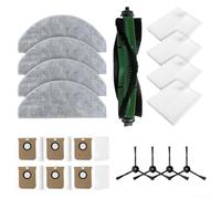 Replacement Parts Kit for Cecotec for conga 7490 for x-treme for genesis - Main Brush Side Filters Mop Cloths Dust Bags - Complete Accessory Set