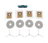 Replacement Parts Kit for Conga 15090 16090 AI SpinArm Home&Wash丨 Includes Main Roller Brush丨 Side Brushes丨 Mop Cloths and 3.3L Dust Bags丨 Robot Vacuum Accessories