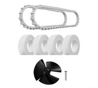 Replacement Parts Kit For Dolphin Robotic Pool Cleaner Including Impeller With Screws Track Belts And Climbing Wheels For Cc Plus For Premier For Triton Ps For Prowler Models White And Black Color Set