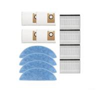 Replacement Parts Kit for Ecovacs for deebot & for yeedi - 4 Washable Mopping Pads Filters Dust Bags - Essential Accessory Set for Home Cleaning